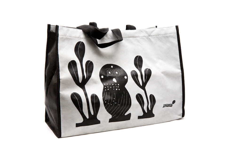 Τσάντα για ψώνια με μακρυά χερούλια και ψηφιακή εκτύπωση