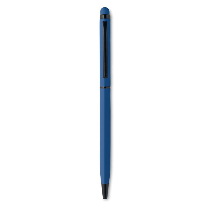 Περιστρεφόμενο στυλό από αλουμίνιο με μπλε μελάνι