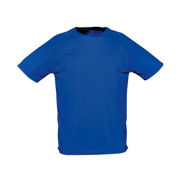 T-shirt unisex sporty από διαπνεόμενο πολυεστέρα με λαιμόκοψη