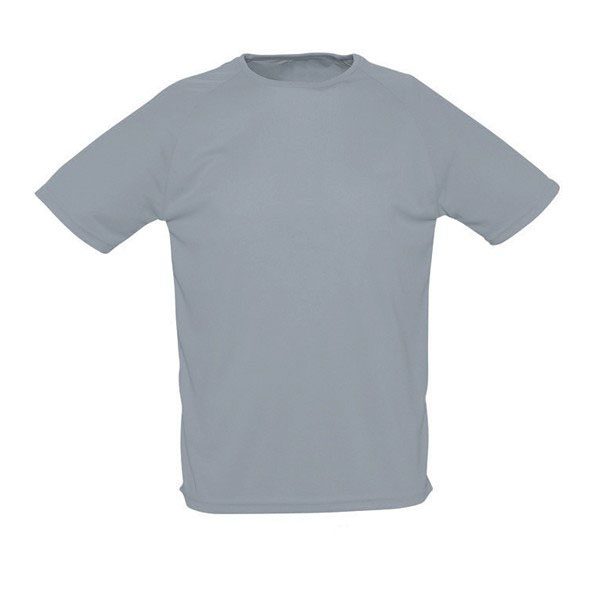 T-shirt unisex sporty από διαπνεόμενο πολυεστέρα με λαιμόκοψη