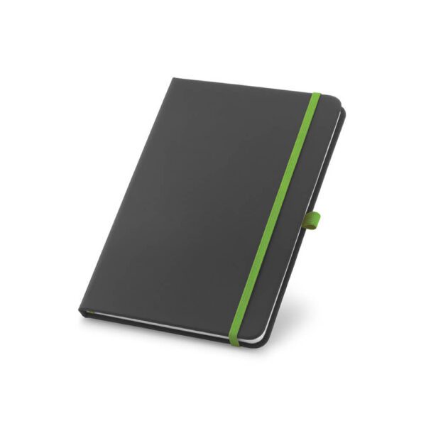 black-notebook-pu-colored-band-93717_green