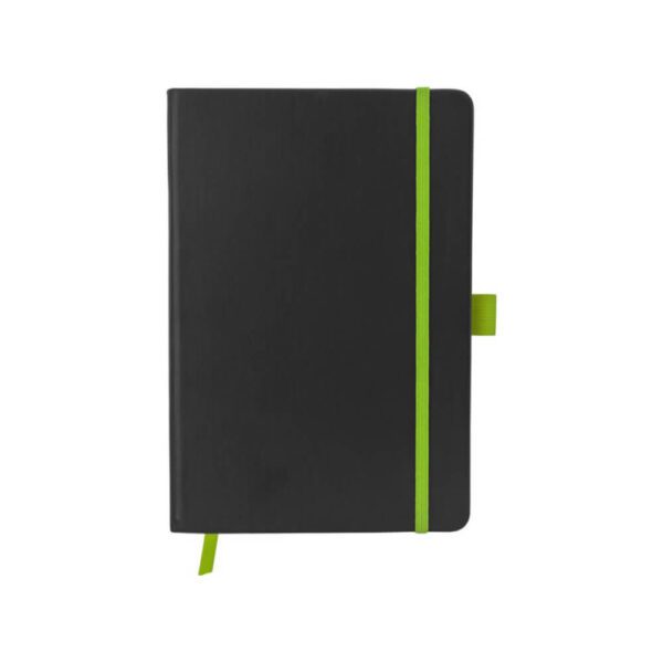 notebook-pu-with-colored-band-69070_lime